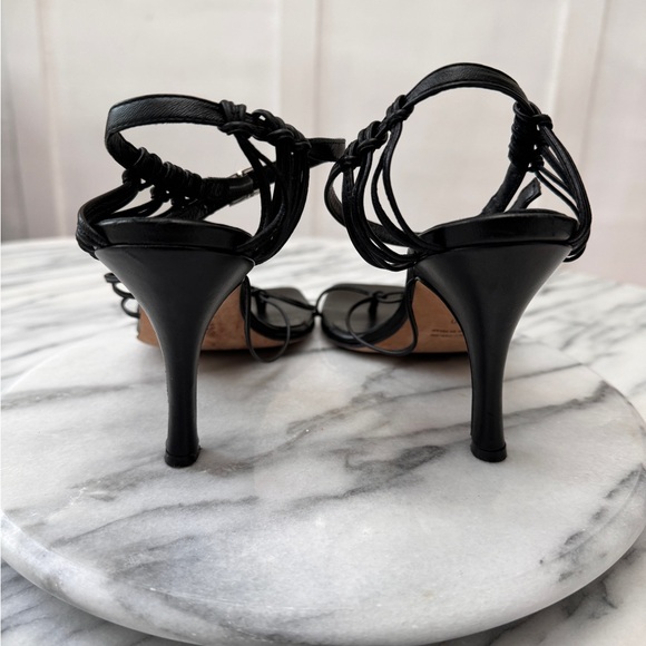 Christopher Esber Black Valletta Strappy Heels. - Picture 9 of 12